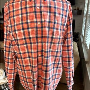 Nautica Men's Casual Plaid Shirt - Red and Blue